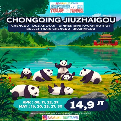 Chongqing Jiuzhaigou 09 Hari / 07 Malam